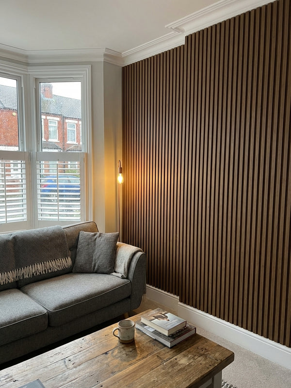 Composite Slat Side Trim | 3.6m | Dark Teak - installed