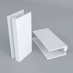 Double Embossed Caramel 2 Part Wall Cladding Edge Trim