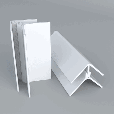 Double Embossed Anthracite Grey External Corner Trim