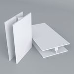 Double Embossed Sky Blue Wall Cladding H Trim