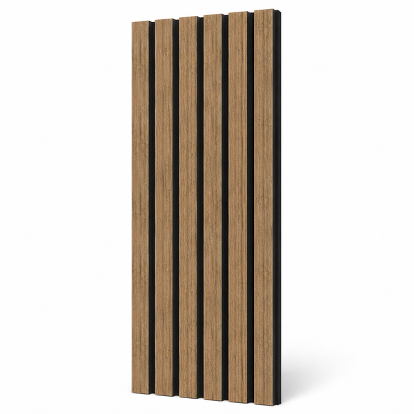 Aqua Slat Wall Panel | Waterproof Acoustic | Light Ash