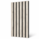 Silver Birch acoustic slat wall panelling close-up detail