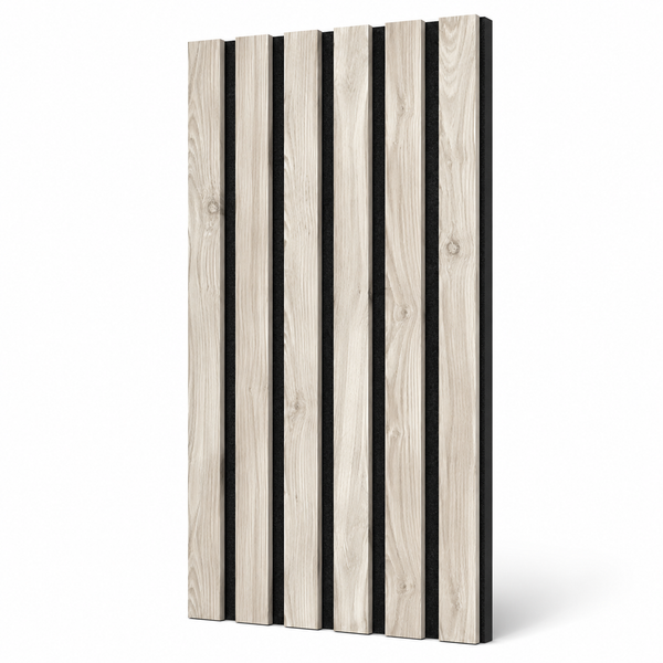 Aqua Slat Wall Panel | Waterproof Acoustic | Silver Birch