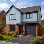 Double Embossed Sky Blue Wall Cladding 333mm x 5m